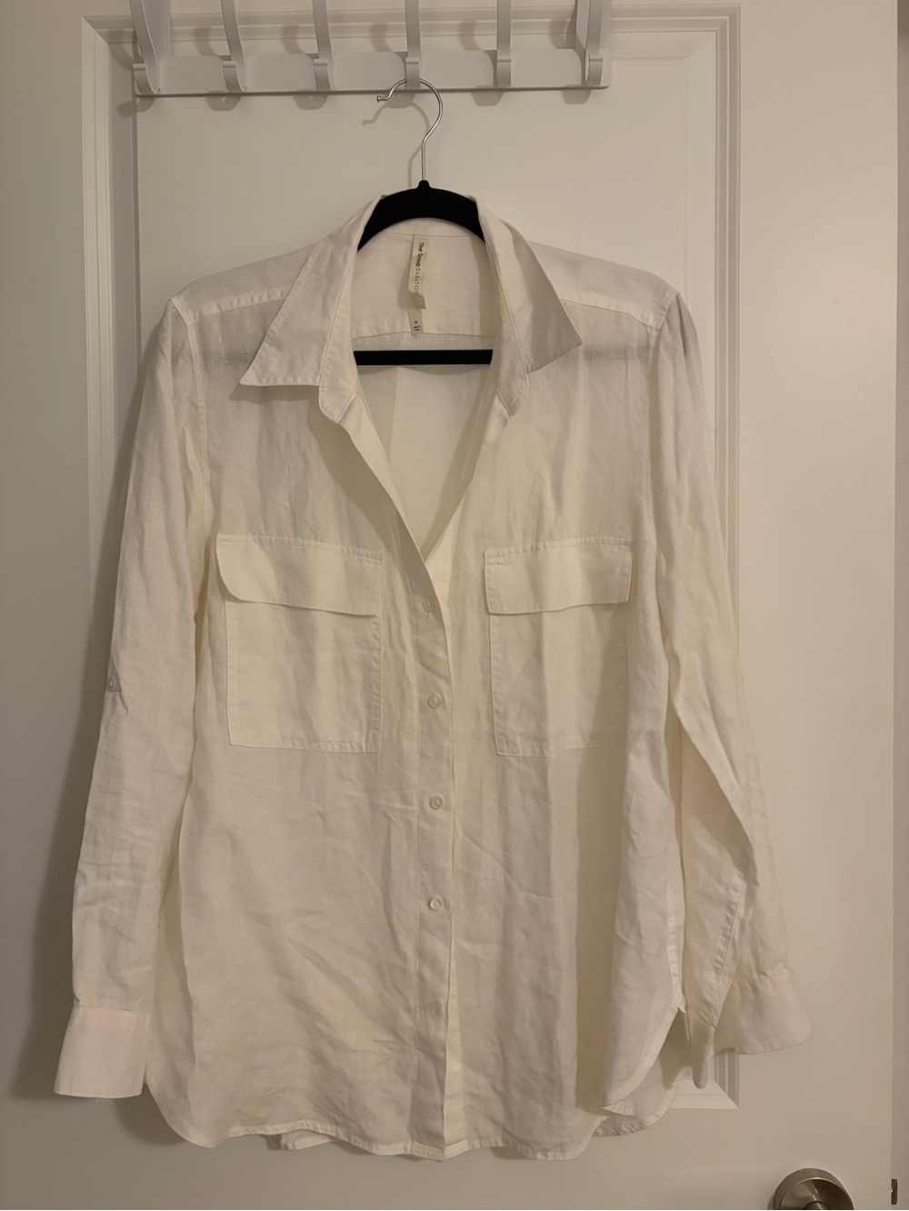 Babaton Linen Long-Sleeve Button-Down
